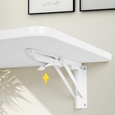 uyoyous Wandklaptafel van hout, 60 x 40 cm, klaptafel, wandtafel, ruimtebesparend drijvend bureau, keukentafel, kindermeubels, laptoptafel, eettafel