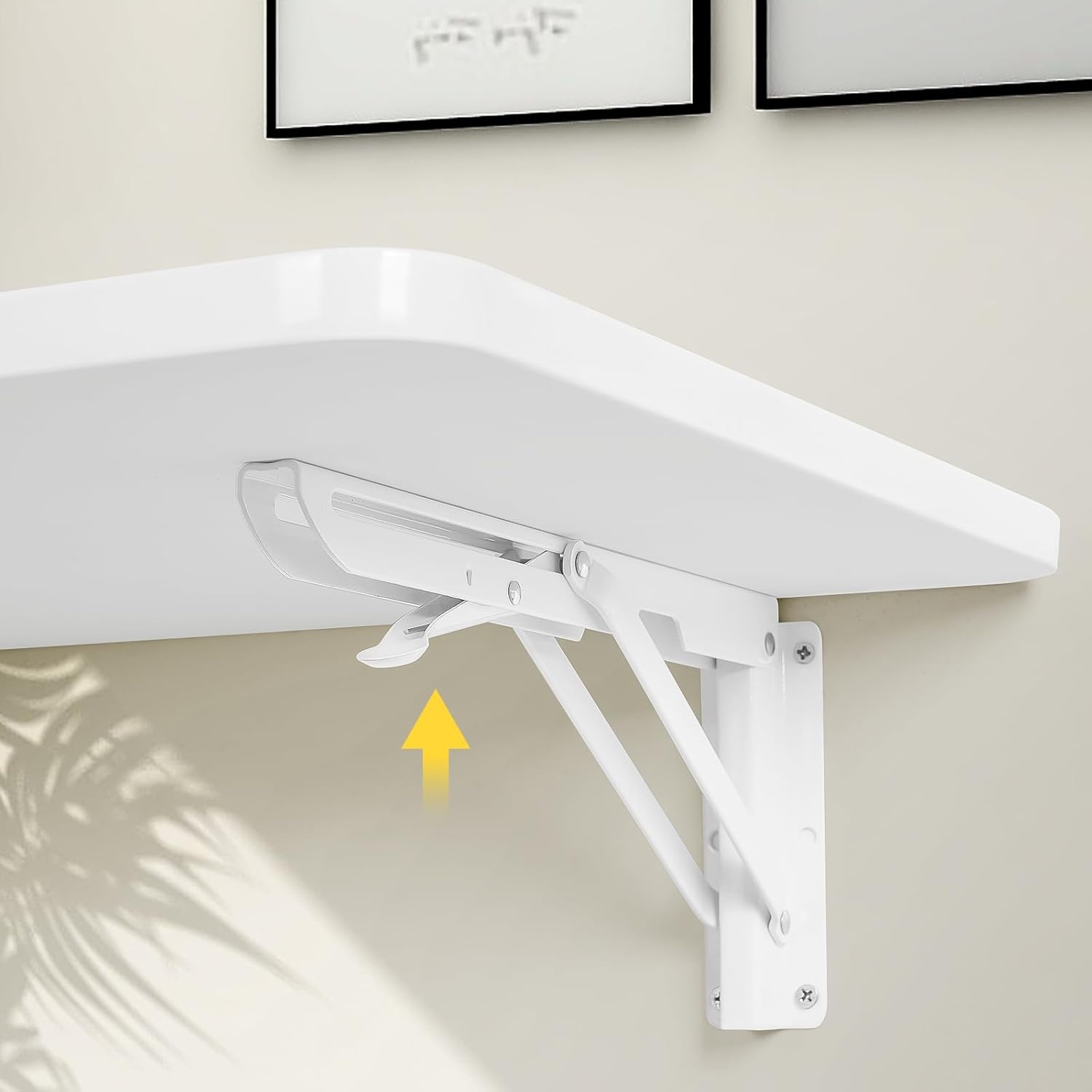 uyoyous Wandklaptafel van hout, 60 x 40 cm, klaptafel, wandtafel, ruimtebesparend drijvend bureau, keukentafel, kindermeubels, laptoptafel, eettafel