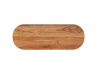 Tafelblad Massief Acaciahout Ovaal 140x50cm - 34% Korting