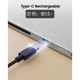 ProtoArc T1 Plus Touchpad: Bluetooth, multi-touch-oppervlak, oplaadbaar, zeer nauwkeurig, draagbaar, trackpad voor Windows 11/10/7 PC, laptop, notebook, desktop, computer - wit