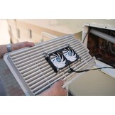 TITAN Dubbel Ventilatiesysteem 12V DC IP55 Waterdicht met Timer en Snelheidsregelaar - 90mm