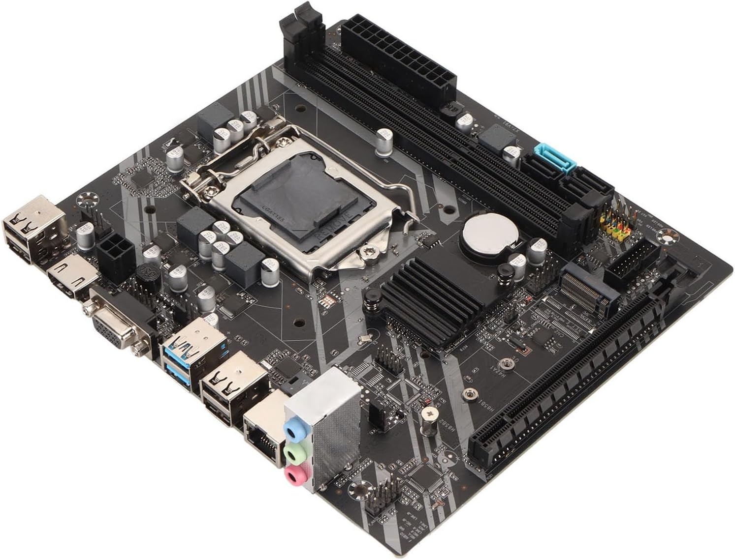 Gaming moederbord B75, ATX LGA 1155, Dual Channel DDR3, SATA3.0 4GB pro S, PCIe X16, NVME M.2, 4xUSB2.0, 2xUSB3.0, HDMI, VGA, RJ45