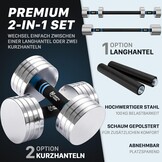 Northdeer Verstelbare Halterset Staal 10 kg