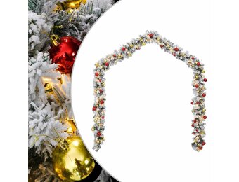 vidaXL Kerstslinger met Ballen & LED - 10m PVC Groen (-45%)