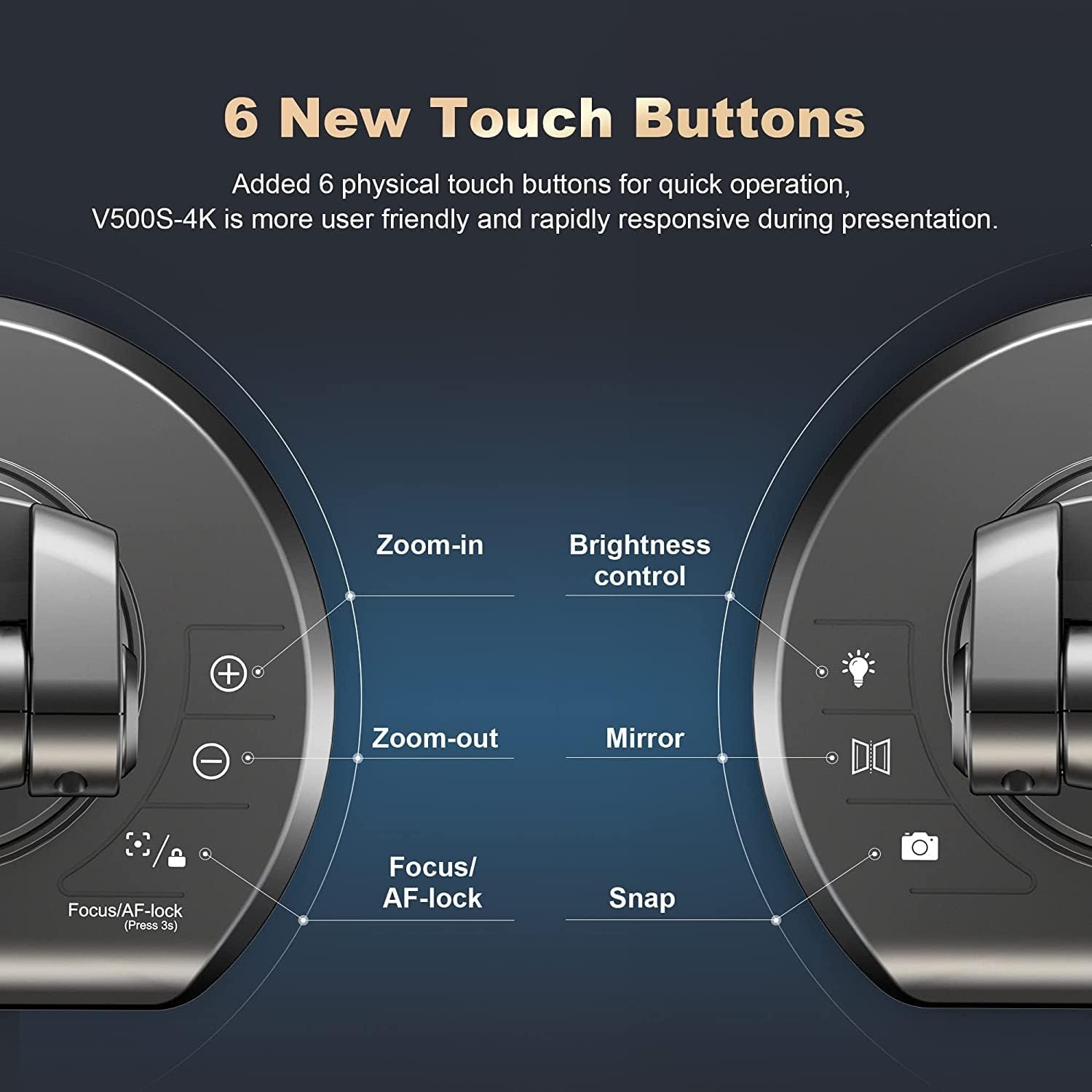 JOYUSING 4K documentcamera voor online onderwijs en webvergaderingen, compatibel met Mac en Windows
