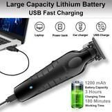 KEMEI Professionele Haar- en Baardtrimmer Set met Scheerapparaat, Draadloos, T-Blade, USB Oplaadbaar