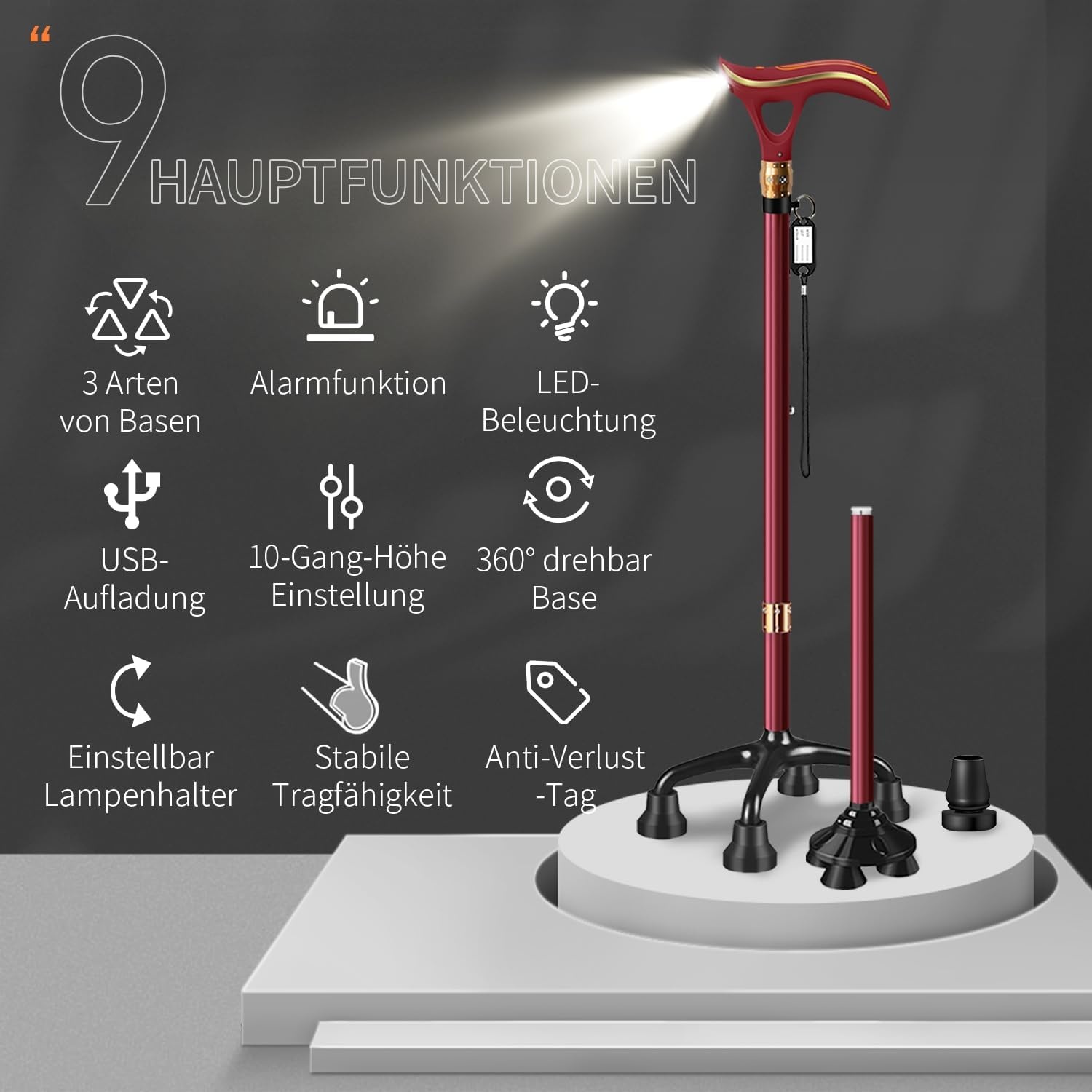 Multifunctionele Wandelstok met Korting: 53%!