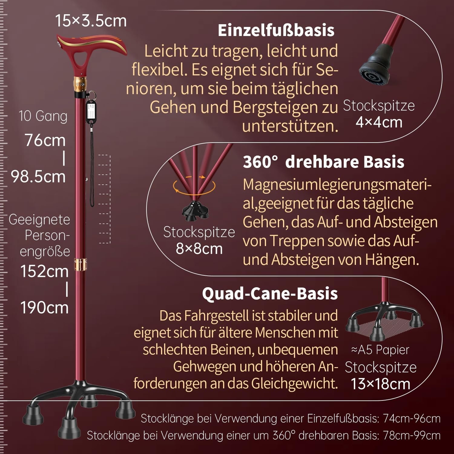 Multifunctionele Wandelstok met Korting: 53%!