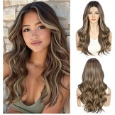 Sapphirewigs Bruine Golvende Kantpruik - 32% Korting!