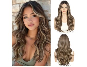 Sapphirewigs Bruine Golvende Kantpruik - 32% Korting!