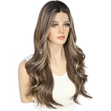 Sapphirewigs Bruine Golvende Kantpruik - 32% Korting!