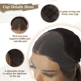 Sapphirewigs Bruine Golvende Kantpruik - 32% Korting!