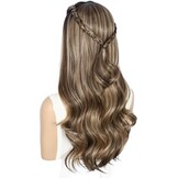 Sapphirewigs Bruine Golvende Kantpruik - 32% Korting!