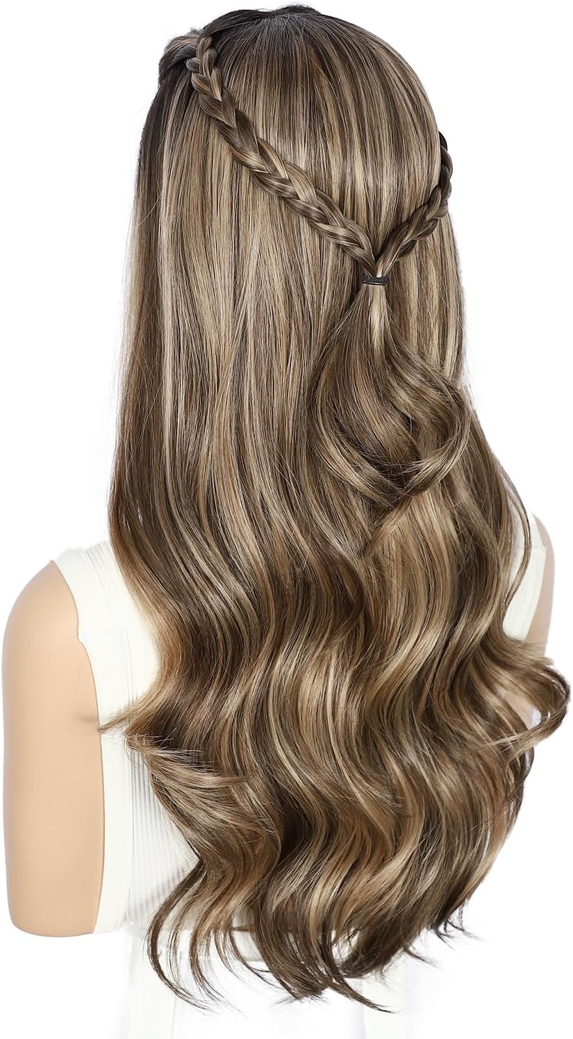 Sapphirewigs Bruine Golvende Kantpruik - 32% Korting!