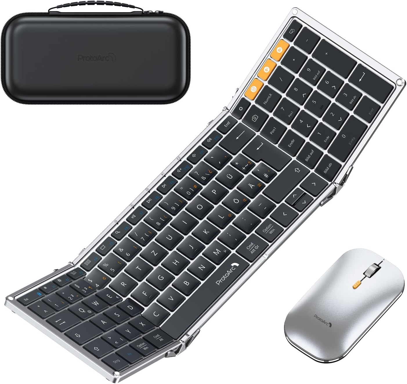 ProtoArc XKM01 Vouwbaar QWERTZ Toetsenbord & Muis - 32% Korting!