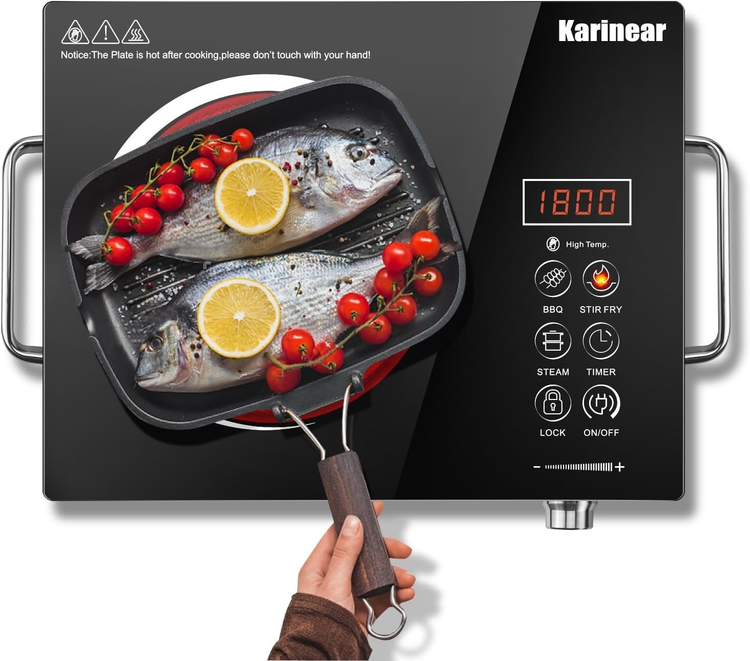 Karinear Keramische Kookplaat: Draagbaar, 2000W, 32% Korting