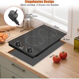 Karinear Inductiekookplaat 30cm | 2 Zones | 33% Korting