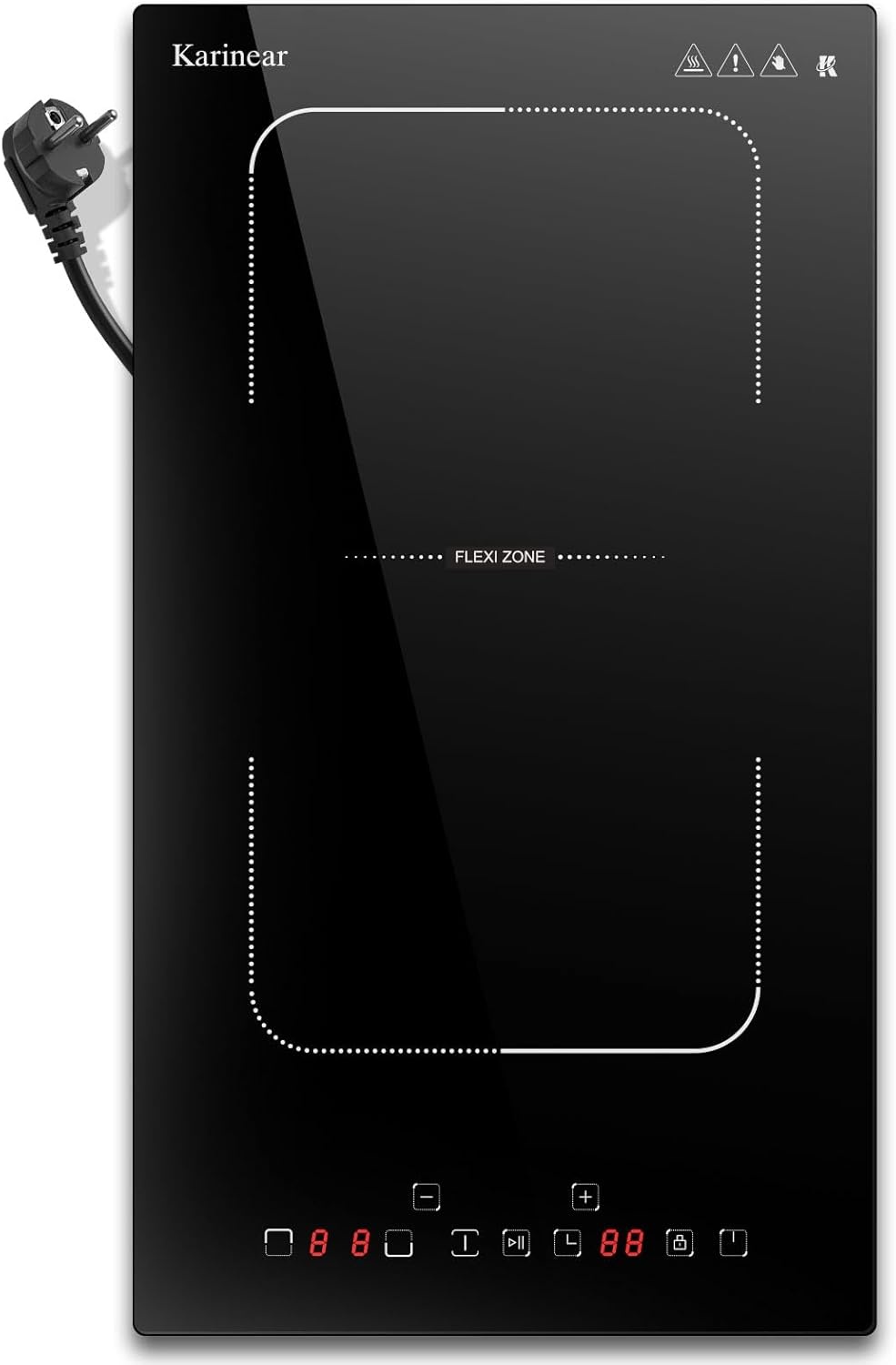 Karinear Inductiekookplaat 30cm | 2 Zones | 33% Korting