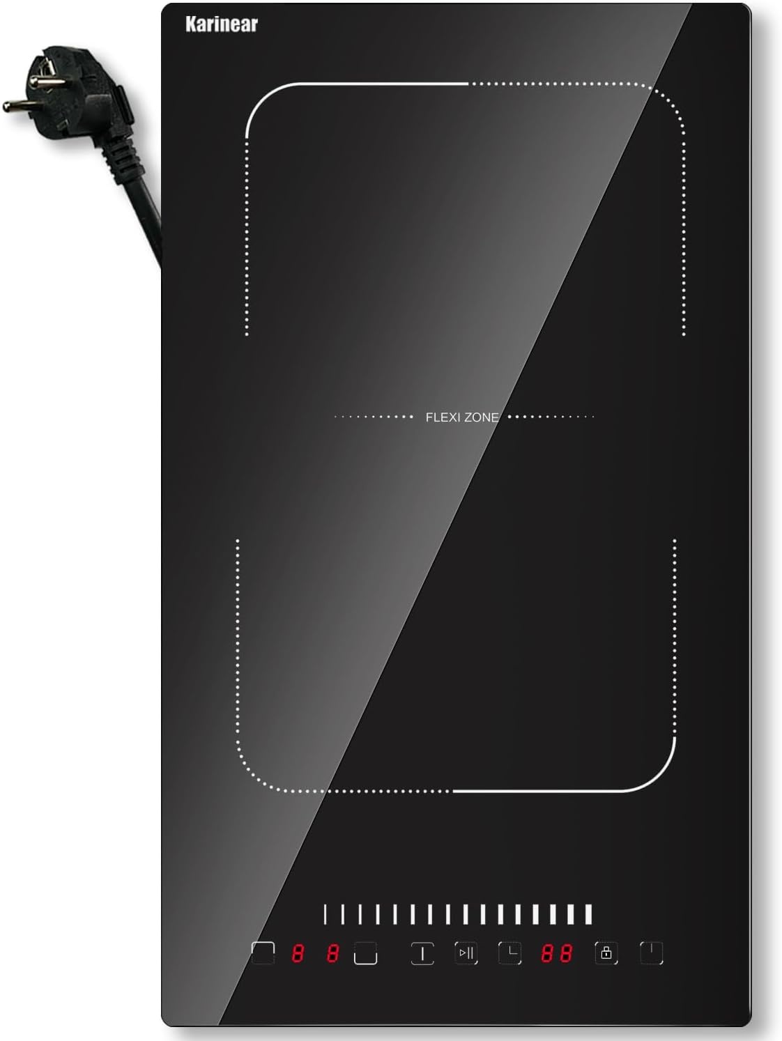 Karinear Inductiekookplaat 30cm | 2 Zones | 33% Korting