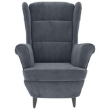 vidaXL Fauteuil Fluweel Donkergrijs - 52% Korting!