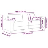 vidaXL Bank met Kussen Bruin - 34% Korting