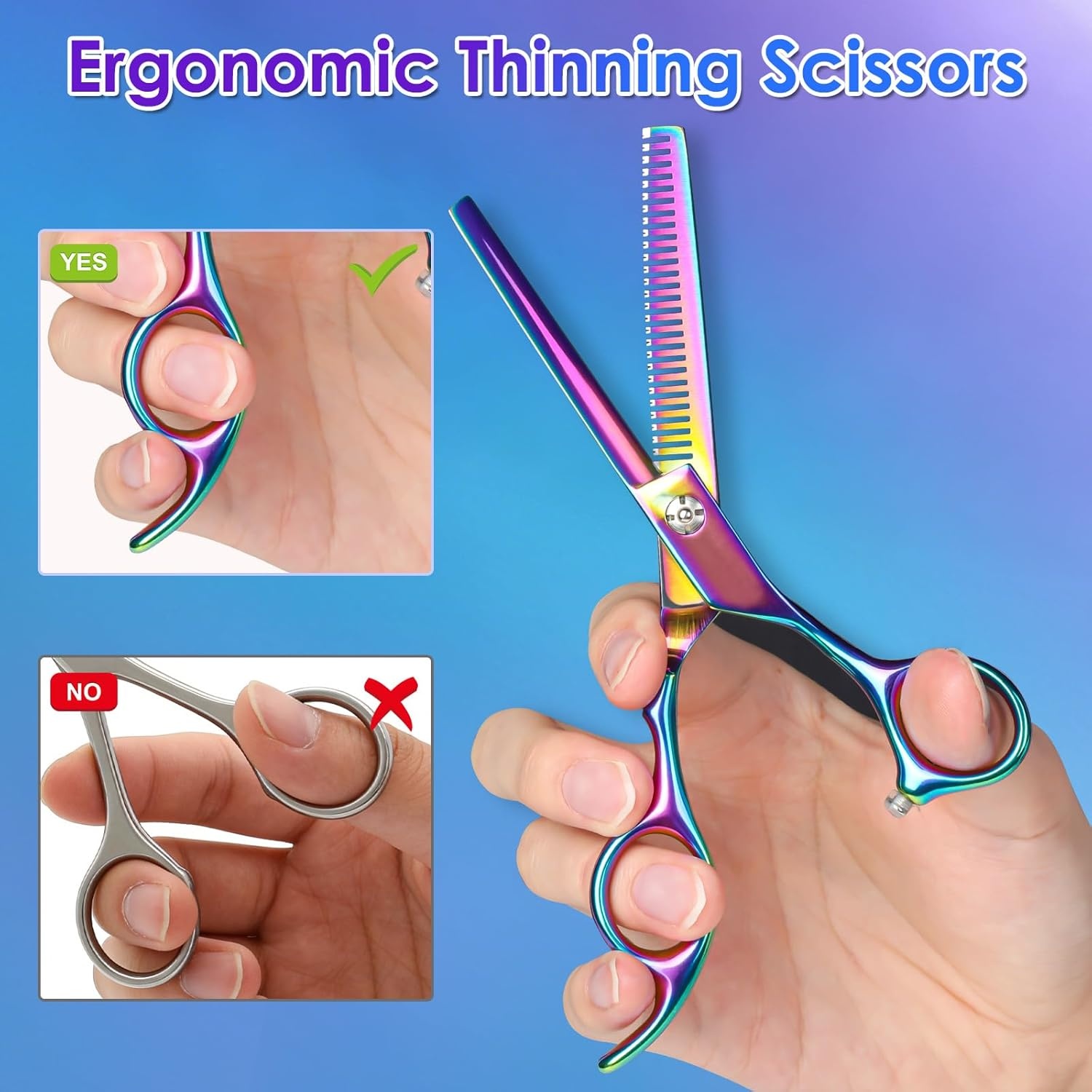 Lictin Kappersschaar Set RVS met Kam - 26% Korting