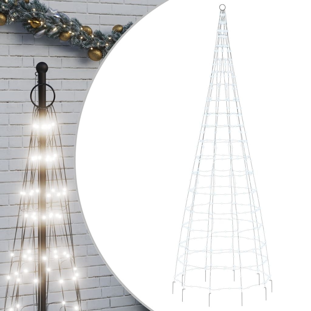 VidaXL LED Kerstboom (300cm, Koud Wit) - 35% Korting!