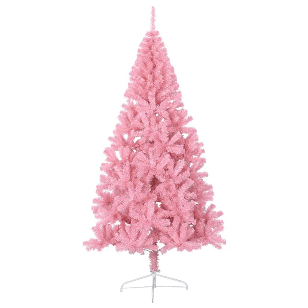 Roze Kunstkerstboom Half 210cm met Standaard - 48% Korting!