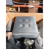 Kuipstoel met Voetenbank Fluweel Donkergrijs - 58% Korting!