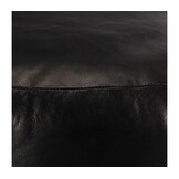 vidaXL Poef 60x30 cm echt geitenleer zwart