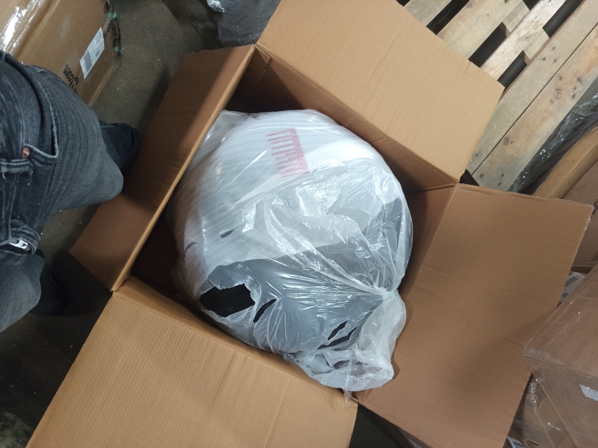 vidaXL Poef 60x30 cm echt geitenleer zwart