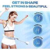 Verstelbare Smart Hula Hoop met Gewicht (70-110 cm) - Zwart/Grijs