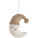 Baby's Only - Muziekmobiel baby Heaven - Boxmobiel - Clay/Warm Linen - Gebreide figuurtjes - Muziek speelgoed - Melodie 'It's a small world'