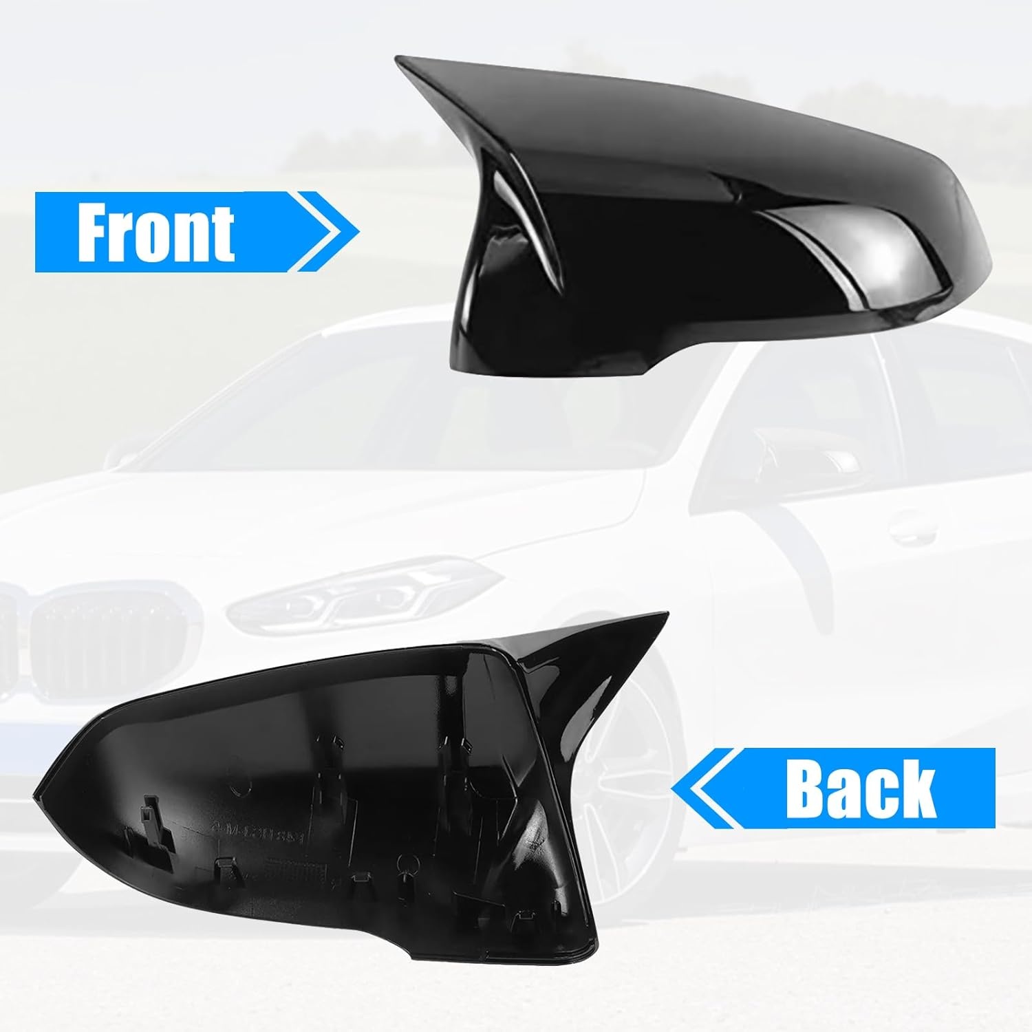 Spiegelkappen Set voor BMW 1 Serie F40/F53, 2 Serie F44, X1 F48/F49, X2 F39 en Toyota GR Supra