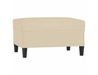 vidaXL Voetenbank Crème 70x55x41 cm | 31% Korting