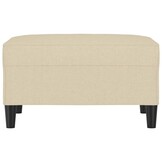 vidaXL Voetenbank Crème 70x55x41 cm | 31% Korting