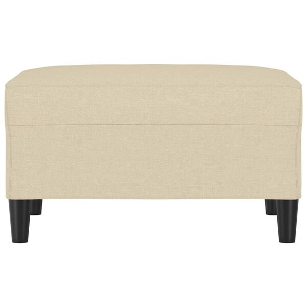 vidaXL Voetenbank Crème 70x55x41 cm | 31% Korting