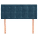 vidaXL Hoofdbord 100x5x78/88 cm fluweel donkerblauw