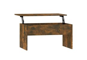 vidaXL Salontafel 80x50,5x41,5 cm Bewerkt Hout Gerookt Eiken - 38% Korting!