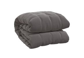 vidaXL Verzwaringsdeken Grijs 220x260cm 11kg - 47% Korting!