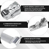 2x Excentrische Sluitingen met Beveiliging (210mm) - 34% Korting!