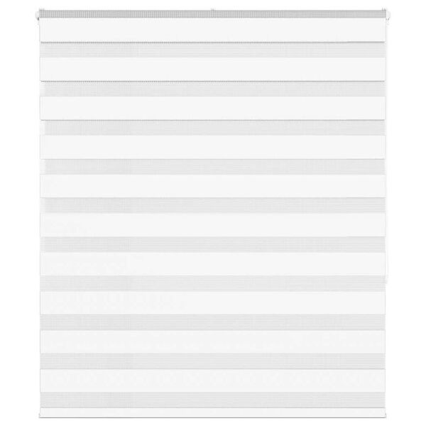 vidaXL Zebra rolgordijn 125x150 cm stofbreedte 120,9cm polyester wit