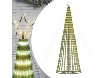 vidaXL LED-kerstboom 300 cm 688 Warm Witte LEDs - 46% Korting
