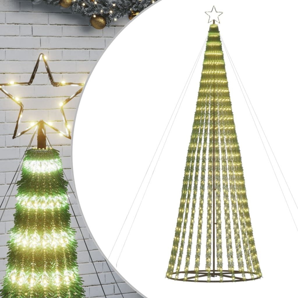 vidaXL LED-kerstboom 300 cm 688 Warm Witte LEDs - 46% Korting
