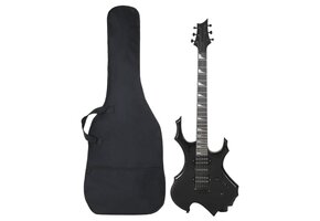 Elektrische Gitaar Zwart 4/4 39" Beginners + Tas - 46% Korting