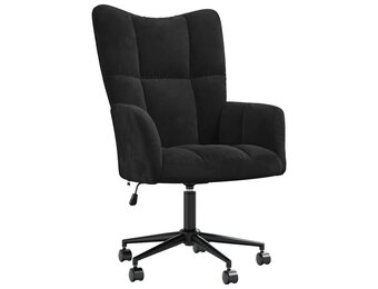 vidaXL Relaxstoel Fluweel Zwart - 63% Korting!