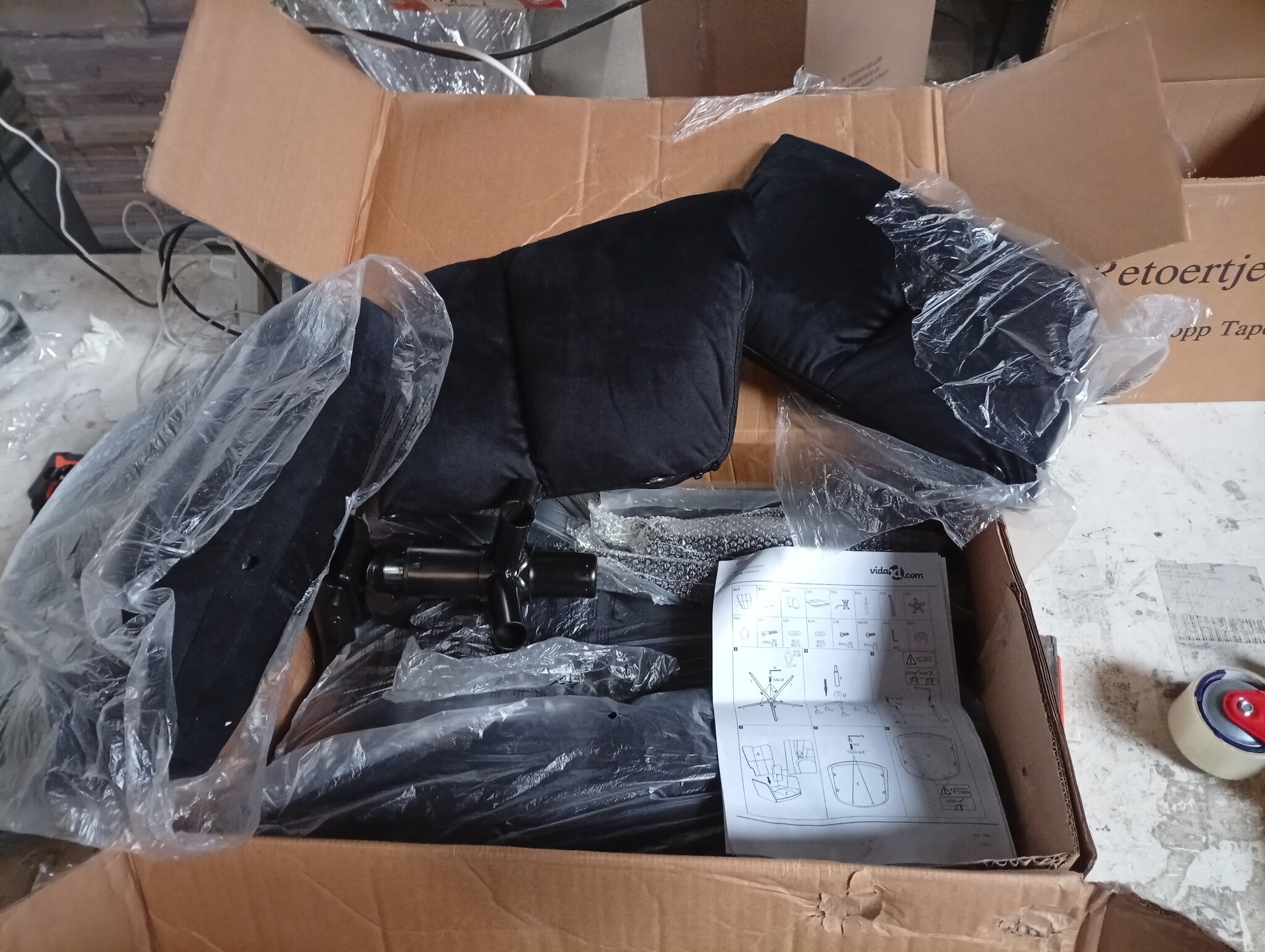 vidaXL Relaxstoel Fluweel Zwart - 63% Korting!