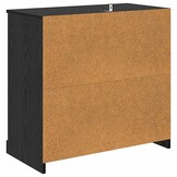 vidaXL Dressoir Zwart Eiken - 38% Korting!