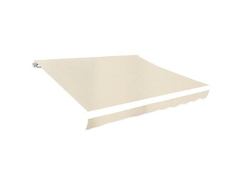 vidaXL Luifeldoek Canvas Crème 4x3m - 34% Korting