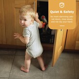 Furniware 2 stuks keukenkastscharnieren met zachte sluiting, 45mm gatspatiëring, zilver